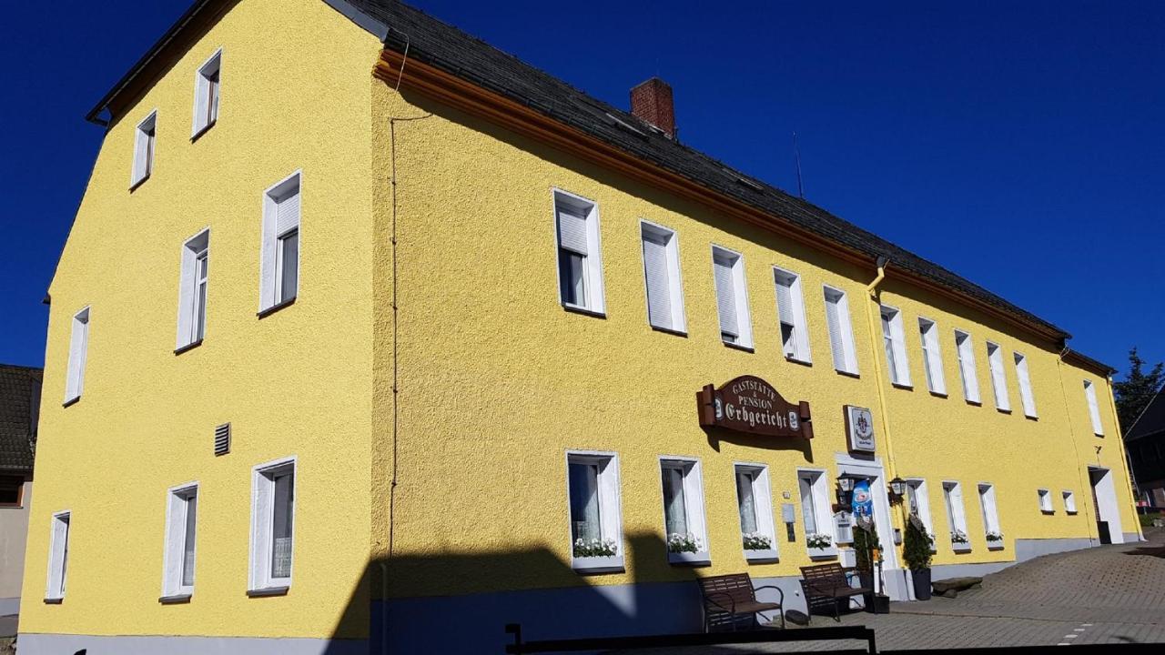 Pension & Gasthof Erbgericht Hoehenlage 850M Marienberg Dış mekan fotoğraf
